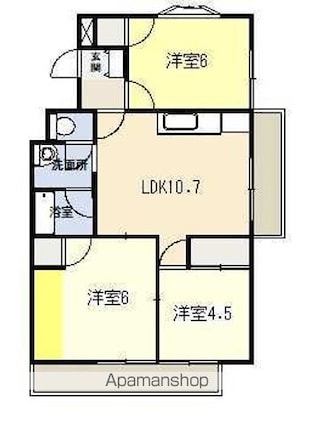 エステートピアＴ[3LDK/59.98m2]の間取図