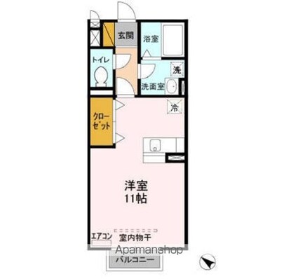 アマルフィイ[1K/30.27m2]の間取図