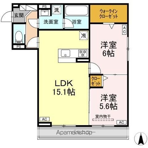 DーCRINUM共栄町の間取り写真
