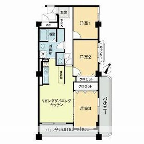 チサンマンション円山公園の間取り写真