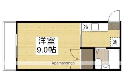 セリーヌ伊島[1K/24.84m2]の間取図