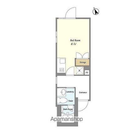 ＦＡＲＥ池袋Ⅰ[1R/21.12m2]の間取図