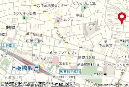 プラザ常盤台[1K/16.52m2]の配置図