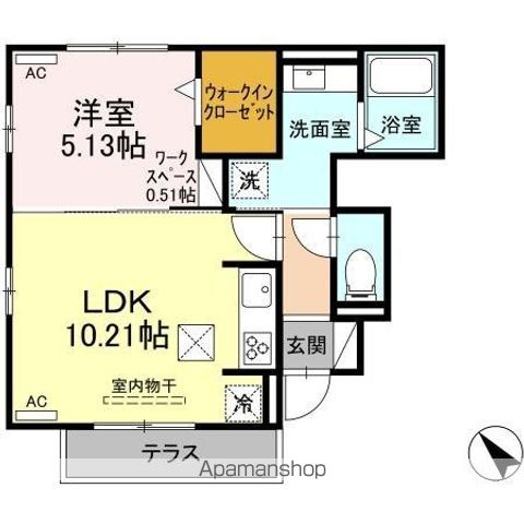 シダーコート彩の間取り写真