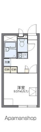 レオパレス源藤Ⅲ[1K/20.28m2]の間取図
