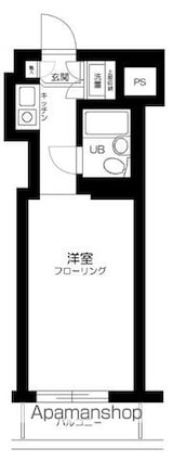 トップ三軒茶屋第４[1K/16m2]の間取図