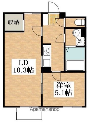 レオパレスステイシャイニィ岡の間取り写真