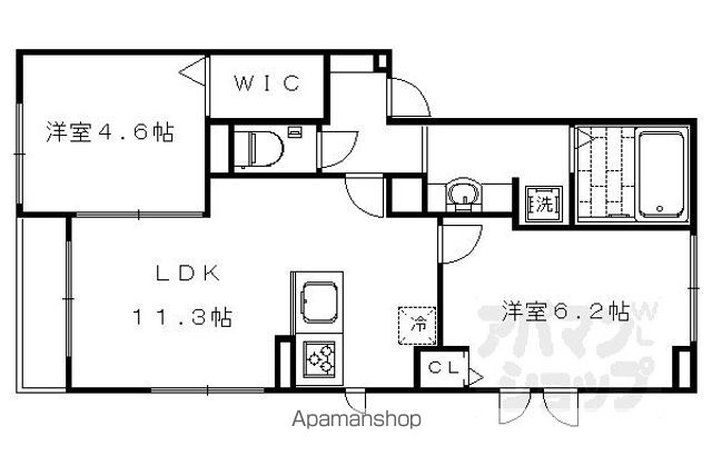 ソレアード御室の間取り写真