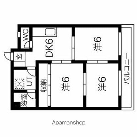 岐東コーポラスの間取り写真