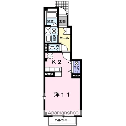 アール・ド・ヴィーヴルＣ[1R/35.18m2]の間取図