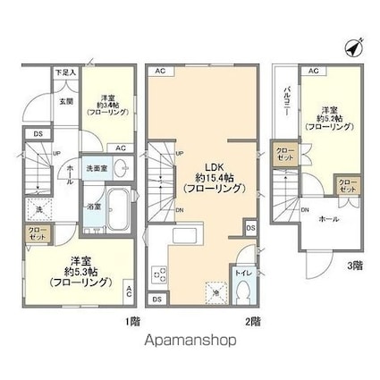 Ｋｏｌｅｔ妙典[3LDK/71.28m2]の間取図