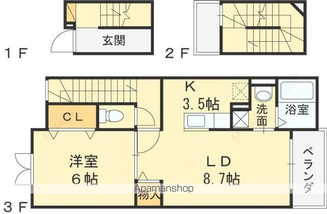 ベルメゾンの間取り写真