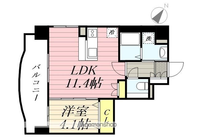 福岡市東区松島のマンションの間取り