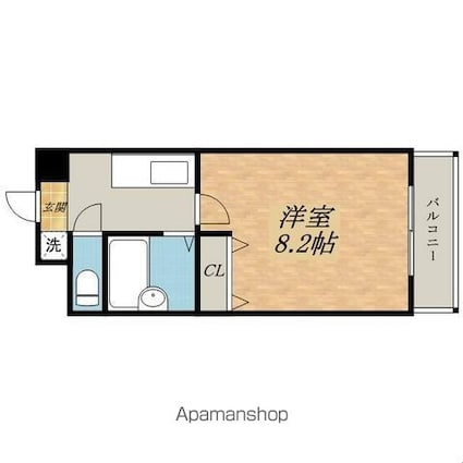 Ａｎｔｅｖｏｒｔｅ[1K/24m2]の間取図