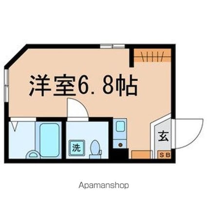 グランメゾン代田橋[1R/15.07m2]の間取図