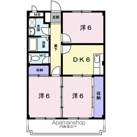 グレース吉田の間取り