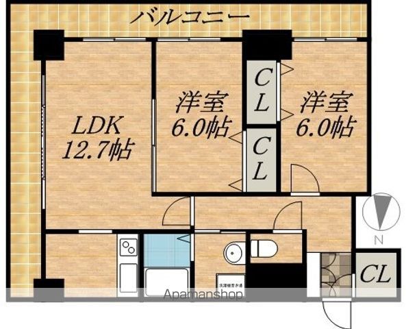 ティアラタワー中島倶楽部の間取り写真