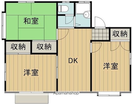 コーポクラージュ[3DK/52.99m2]の間取図
