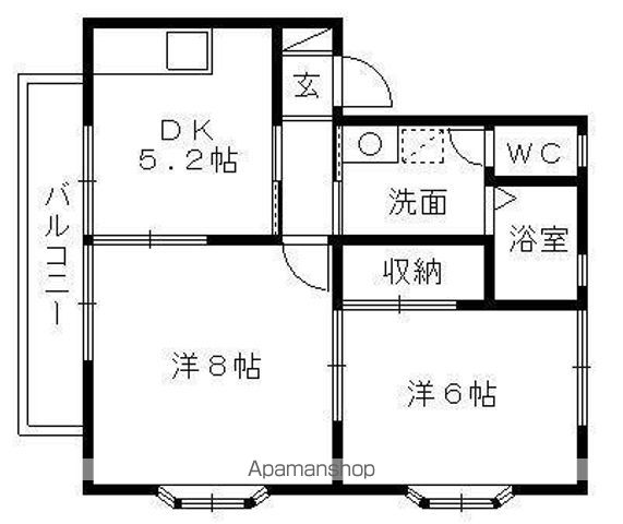 【グローリィ三和の間取り】