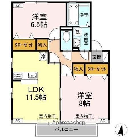 ミーテ・レーテ 中島の間取り写真