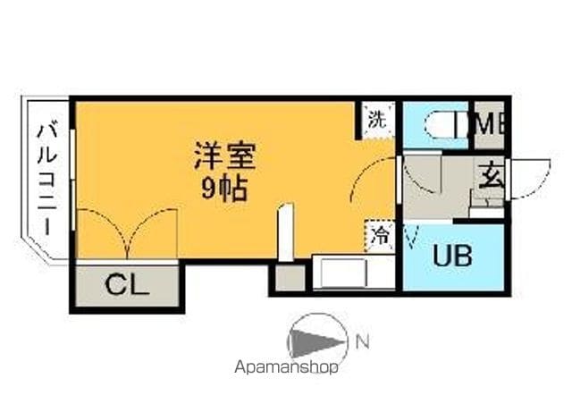 福岡市博多区比恵町のマンションの間取り