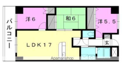 ル・ロア・ヴェール[3LDK/78.6m2]の間取図