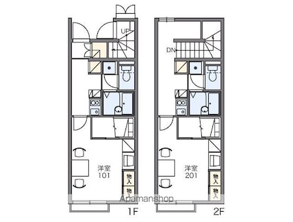 レオパレスラヴィー[1K/26.11m2]の間取図