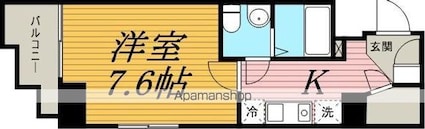 ＬＹＮＸ東日暮里[1K/25.06m2]の間取図