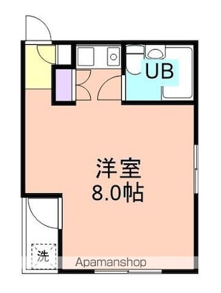 和歌山県和歌山市湊紺屋町２丁目[1R/26.25m2]の間取図