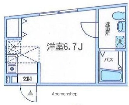 東京都杉並区堀ノ内２丁目[1K/19.1m2]の間取図