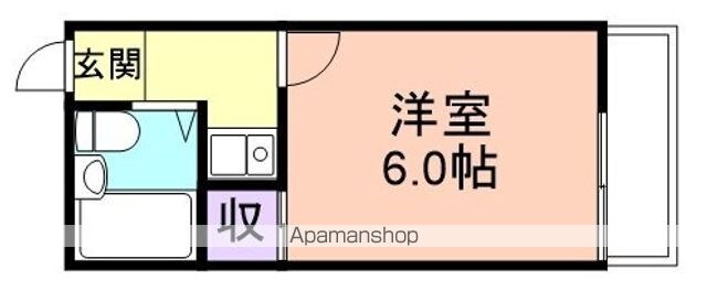 和歌山県和歌山市六十谷[1K/17m2]の間取図