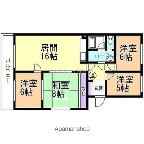 銭函グランドハイツの間取り写真