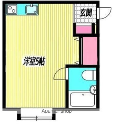 東京都中野区東中野２丁目[1R/11.13m2]の間取図