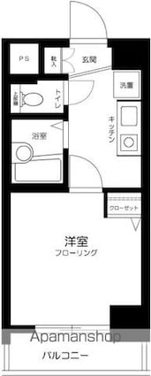 東京都新宿区下落合２丁目[1K/18.04m2]の間取図