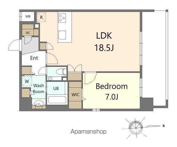 SーRESIDENCE大手門AWESOMEの間取り写真