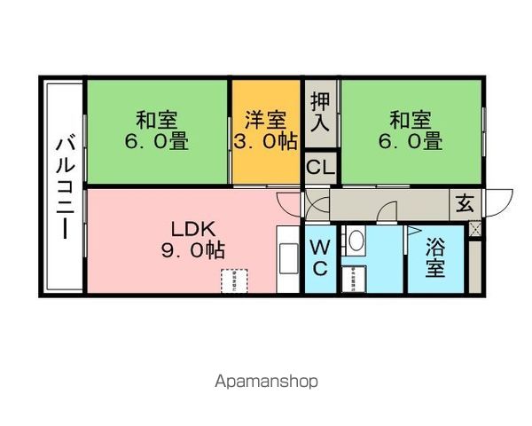 【第６山一ビルの間取り】