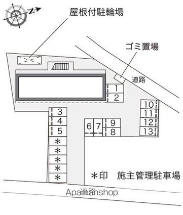 レオパレスリバーパーク花見川[1K/23.18m2]の配置図