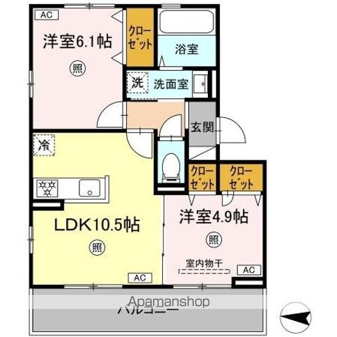 DーROOM八王寺町の間取り写真