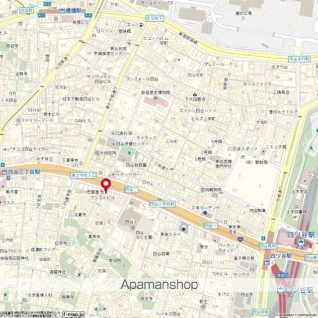 東京都新宿区四谷２丁目[1K/22.5m2]の周辺2