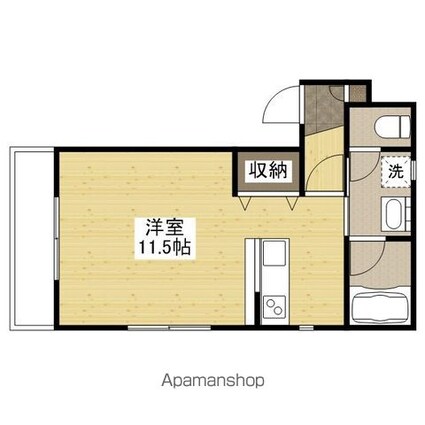 ポルシェ松浜[1R/30.41m2]の間取図