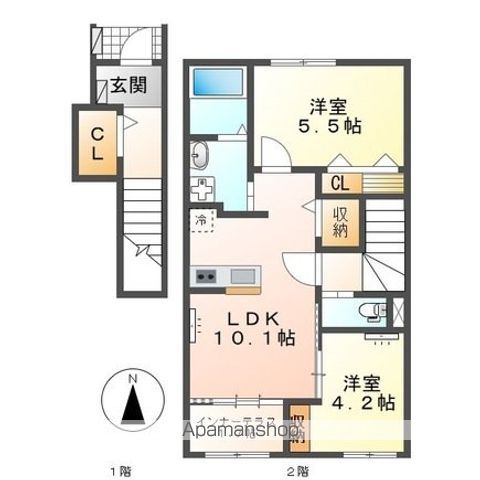 コンフォール青山の間取り写真