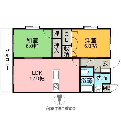 グリーンヒルズ東山の間取り写真