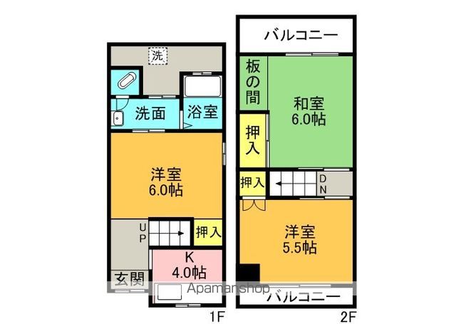 高柳2丁目テラスの間取り写真