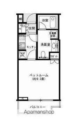 ステーションガーデンタワー[1K/30.03m2]の配置図