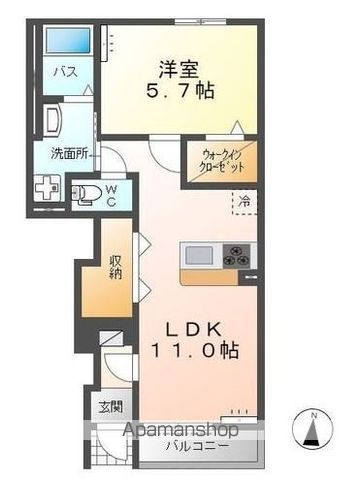 ソレアード 106 ｜ 茨城県鹿嶋市大字下塙8-47（賃貸アパート1LDK・1階・42.98㎡） その2