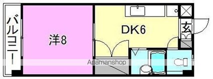 シェレナ辻町[1DK/36.72m2]の間取図