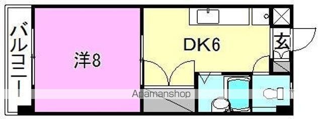 シェレナ辻町[1DK/36.72m2]の間取図