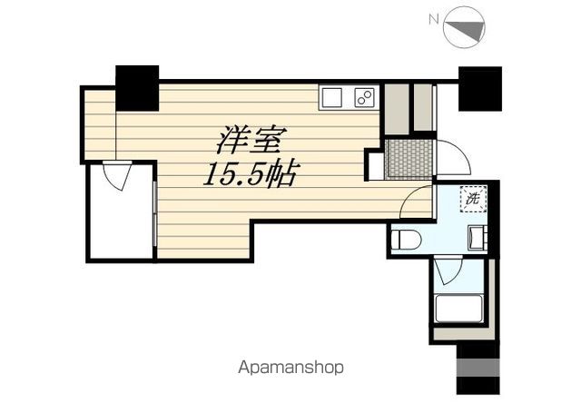 レジディア西新の間取り