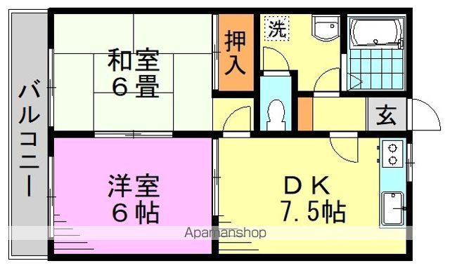 メゾンリバーサイドC棟の間取り写真