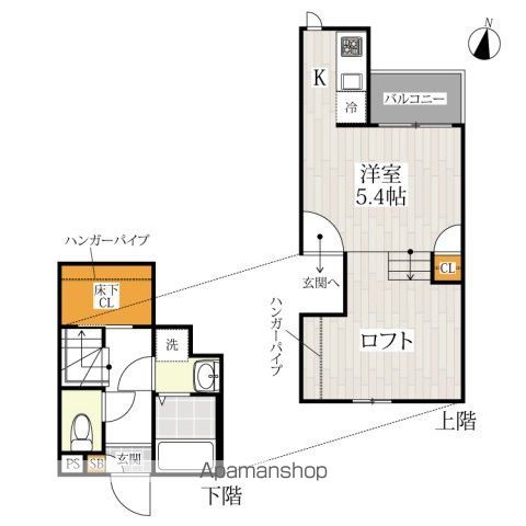 CB南与野コルザの間取り写真